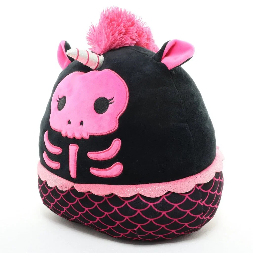 Squishmallows Kellytoy Plush Geli Halloween Skeleton Unicorn Mermaid 12 inch - Picture 2 of 8